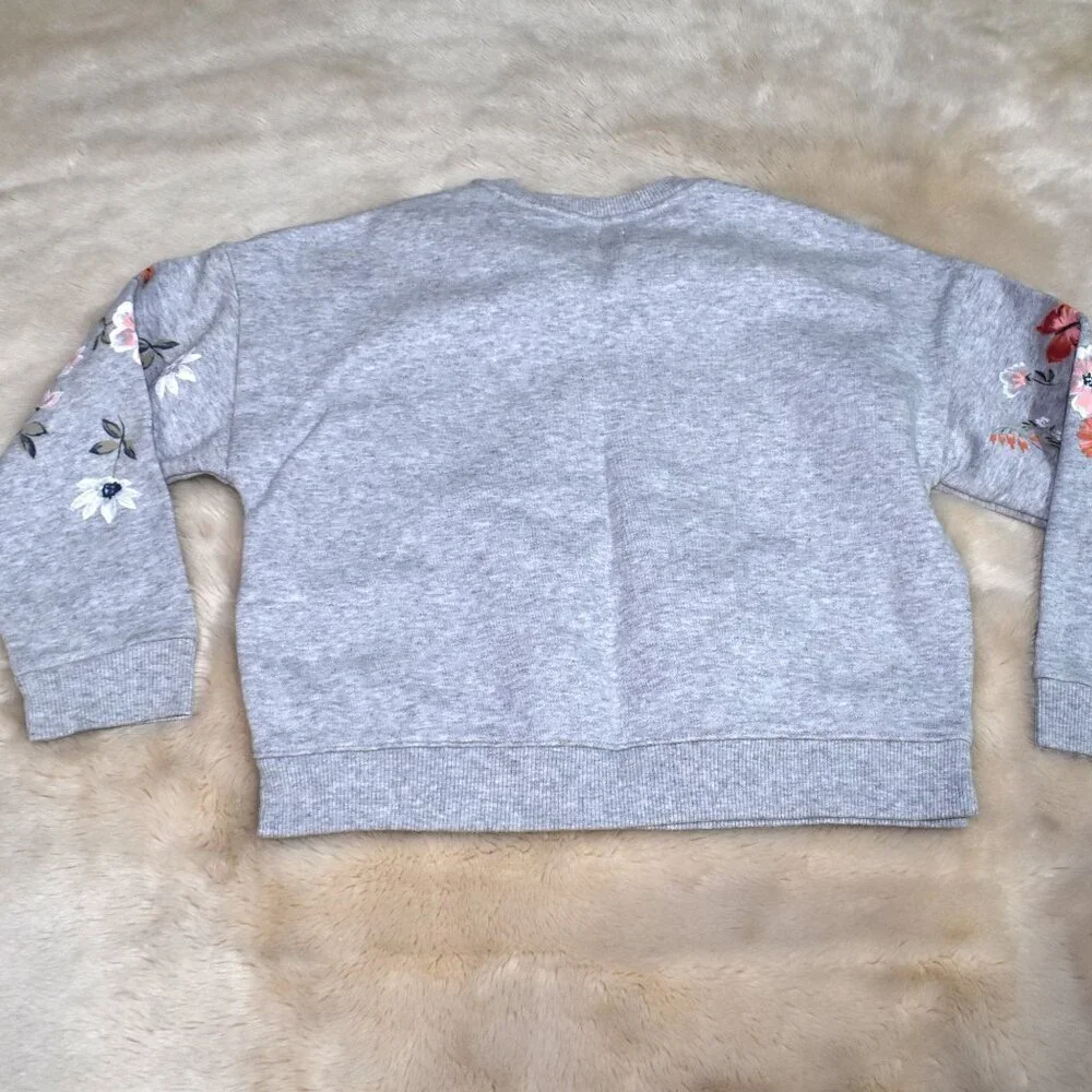 Girls Gray Sweatshirt Old Navy Short Sleeve T Shirt Size 8 Set